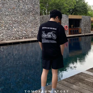 TOMORROW- เสื้อOVERSIZE/Premium ลาย BIKERS