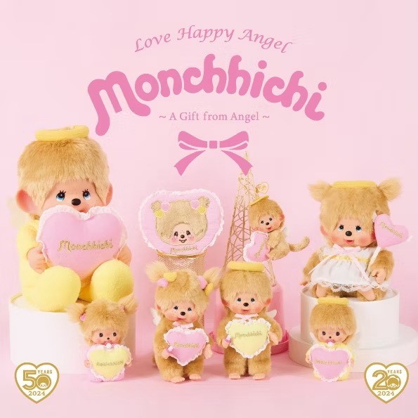 ของแท้ 100% Monchhichi​ Love Happy Angel​ Collection​ - มอนชิชินางฟ้า  แท้ 100%🪽🤩