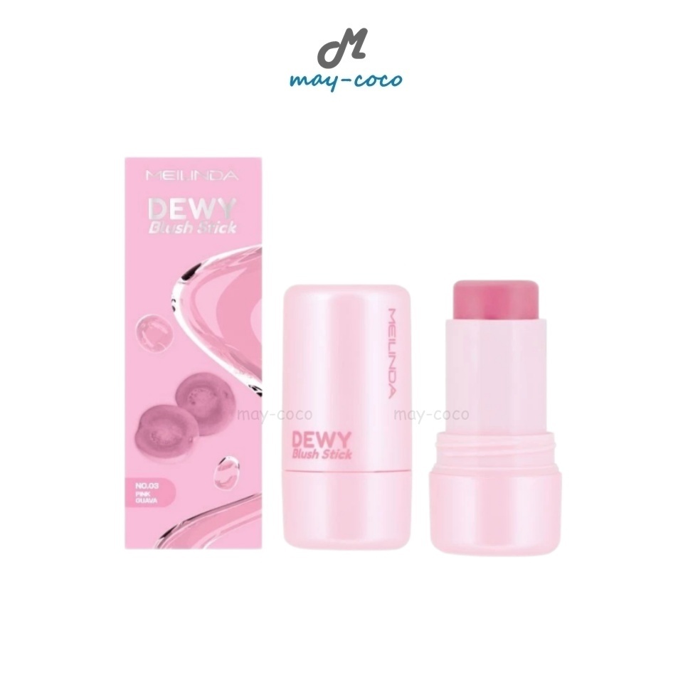 ถูก/แท้/มีไลฟ์ บลัชออน MEILINDA Dewy Blush Stick ดิวอี้ บลัชสติ๊ก บลัชออนเนื้อครีม ปัดแก้ม แก้มฉ่ำ ผิวโกลว์ ติดทน สีสวย