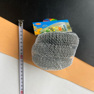 (สินค้ายกโหล 12 ชิ้น) No.1234 ฝอยขัดหม้อ ฝอยสแตนเลส หนึ่งก้อ…