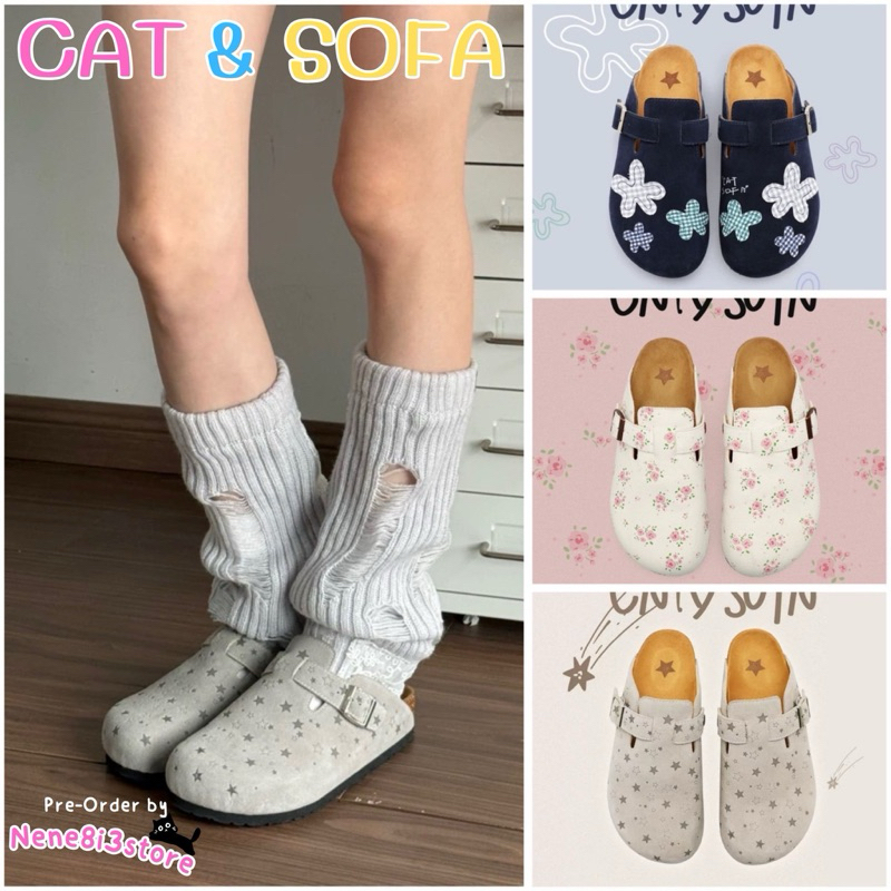 PRE-ORDER  📍 รองเท้าcat&sofa Birkenstocks new summer style slip-on shoes แท้ 💯