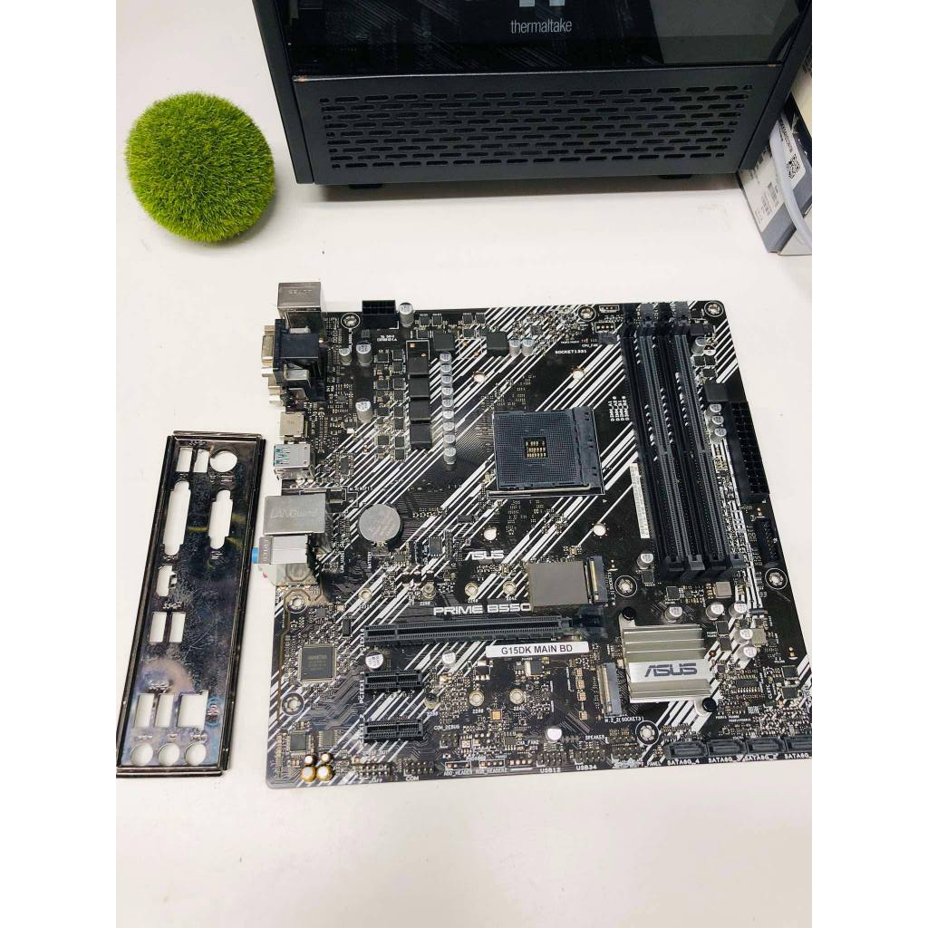 MAINBOARD ASUS PRIME B550M-K (DDR4) ( AM4) (MATX) ไม่มีกล่อง มีฝาหลัง ใช้งานปกติ