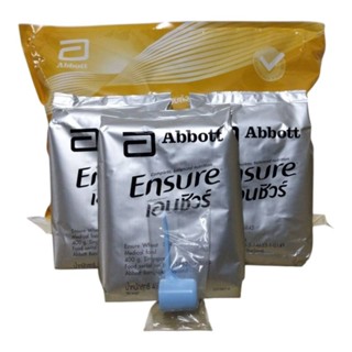 Ensureเอนชัวร์ถุงเติมรสธัญพืชขนาด400กรัมx3ถุงปริมาณ1,200กรัม…