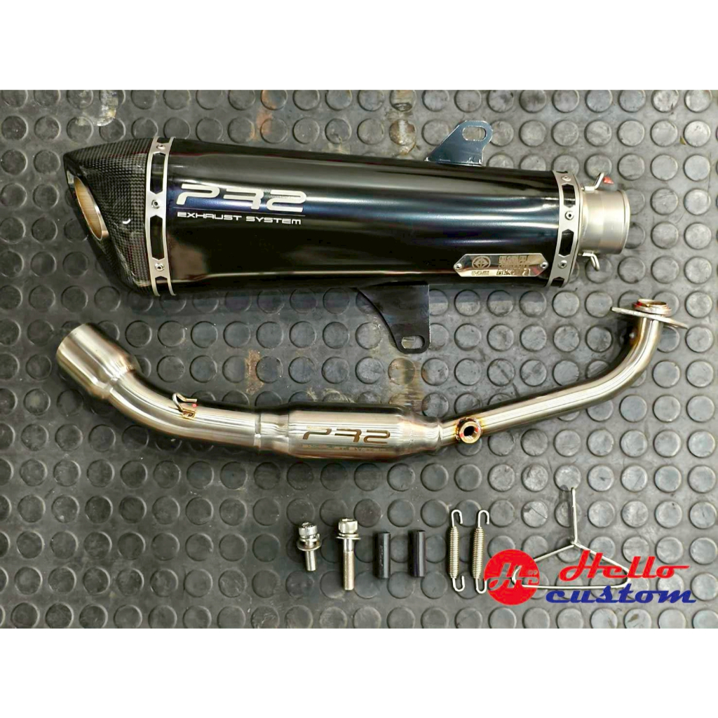 ท่อ PR2 Shorty Black ตรงรุ่น มี มอก. AEROX 2021 - 2025 / NMAX155 2021 - 2025 ท่อแต่ง Nmax 155