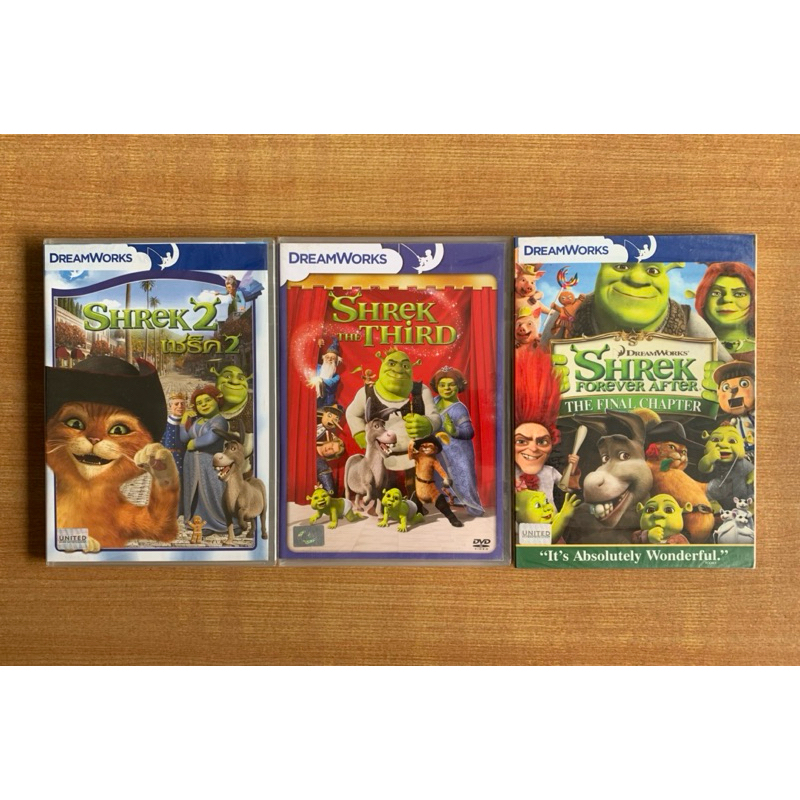 DVD : Shrek ภาค 1, 2, 3, 4 เชร็ค [มือ 1] Cartoon / ดีวีดี หนัง แผ่นแท้ ตรงปก