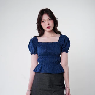 ˚✿ molly top เสื้อจั๊มเอวแขนตุ๊กตา พร้อมส่ง