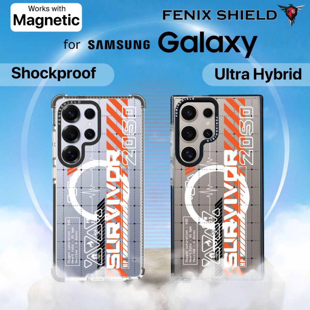 เคส FenixShield Ultra Hybrid / Shockproof [ SURVIVOR ] สำหรับ Samsung Galaxy S25 / S24 / S23 / S22 / FE / Plus / Ultra
