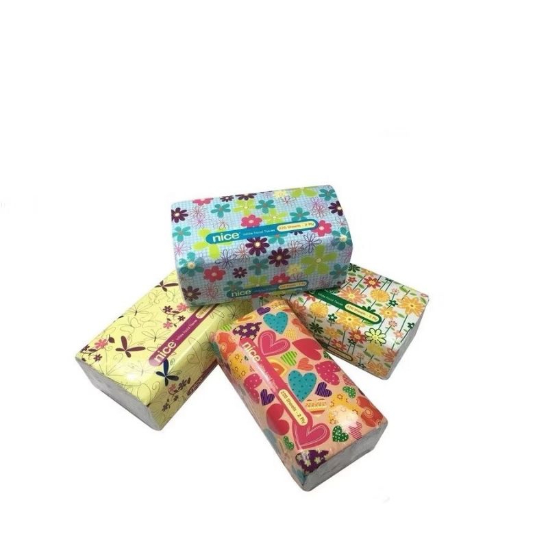 [4ห่อ] Nice ไนซ์ ซอฟท์แพ็ค กระดาษเช็ดหน้า กระดาษทิชชู่ Nice Soft 1แพค 4ห่อ ห่อละ 220 แผ่น