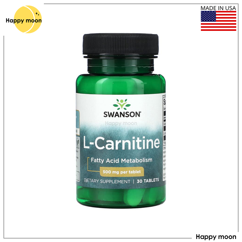 Swanson, L-Carnitine, 500 mg, 30 Tablets