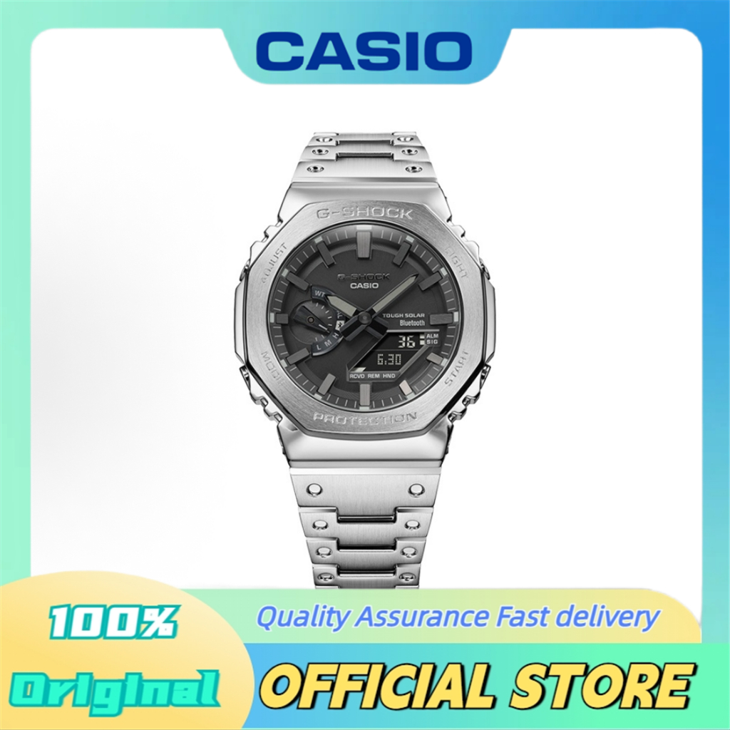 CASIO G-SHOCK นาฬิกาผู้ชายแฟชั่นกันน้ําสีดําหน้าปัดGM-B2100D-1APRT