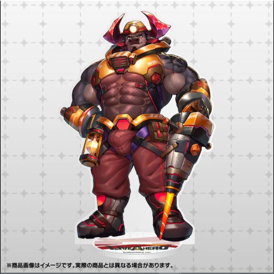 (สินค้ามือหนึ่ง) โมเดลตั้งโต็ะลายการ์ตูน ประเภท Kemono / Furry (Live a Hero) - Obsidius Acrylic Figu