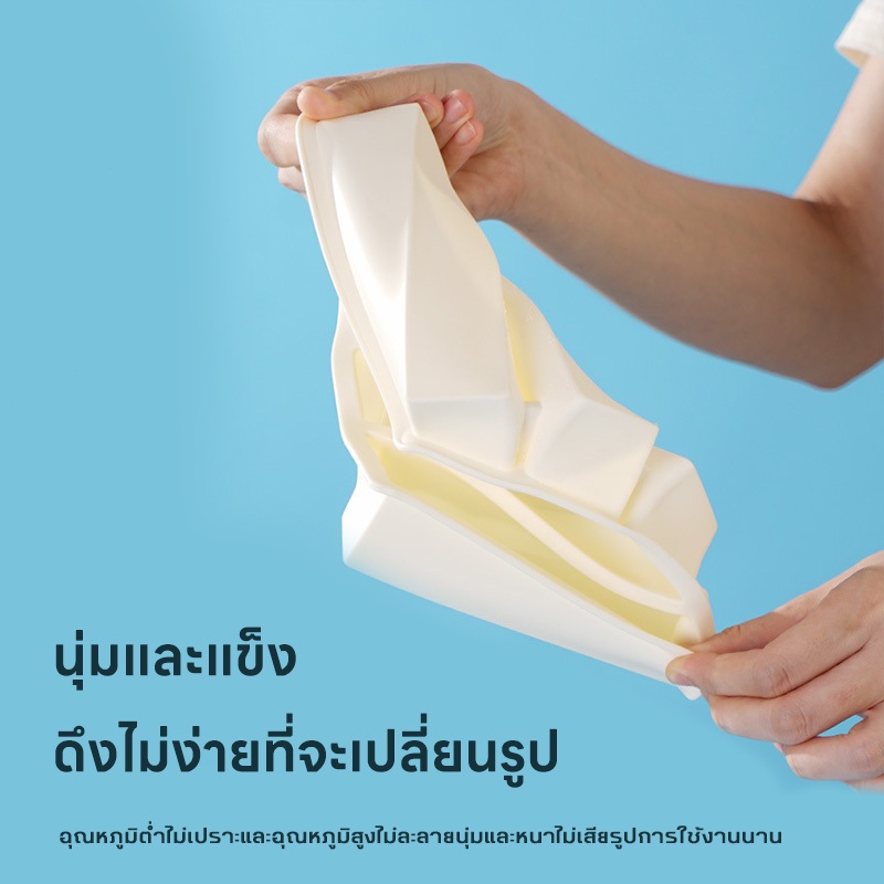 Olhome แม่พิมพ์น้ำแข็งแท่งยาว แม่พิมพ์ซิลิโคนน้ำแข็งใช้ในบ้าน ก้อนน้ำแข็งเกรดอาหารขนาดใหญ่ เครื่องดื่ม วิสกี้ - รูปที่ 3