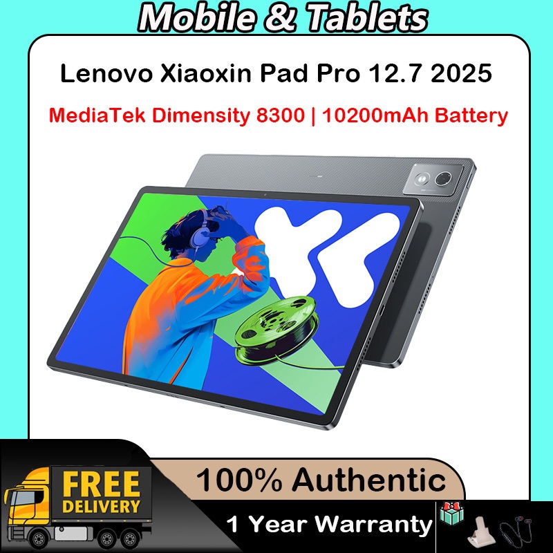 Global ROM Lenovo Xiaoxin Pad Pro 12.7 2025 MediaTek Dimensity 8300 10200mAh Battery 45W