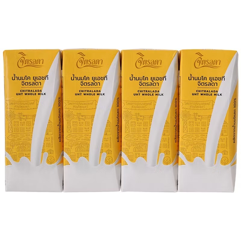จิตรลดา นมโคUHT รสจืด 200 มล. (แพ็ค 4)