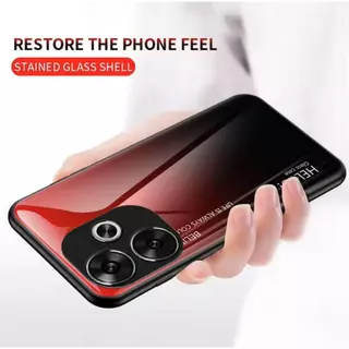 Case A5pro เคสกันกระแทก ไล่สี สำหรับ Oppo A5 Pro เคสกระจก ขอบนิ่ม TPU CASE