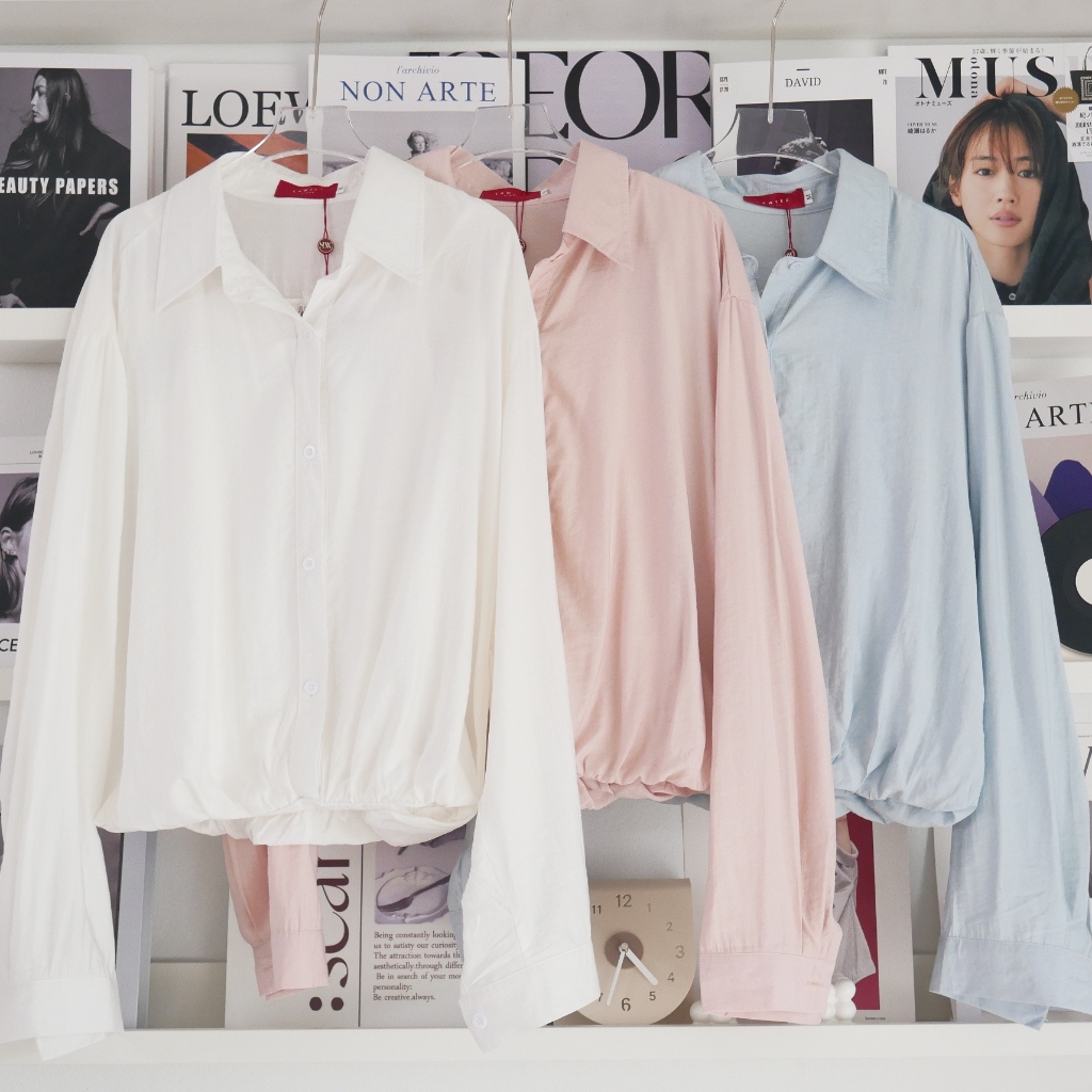 Lawyer Store | [725167] เสื้อเชิ๊ตคอปก แต่งเสื้อกล้ามลูกไม้ด้านใน สำหรับผู้หญิง เนื้อผ้าเบาใส่ได้ในท