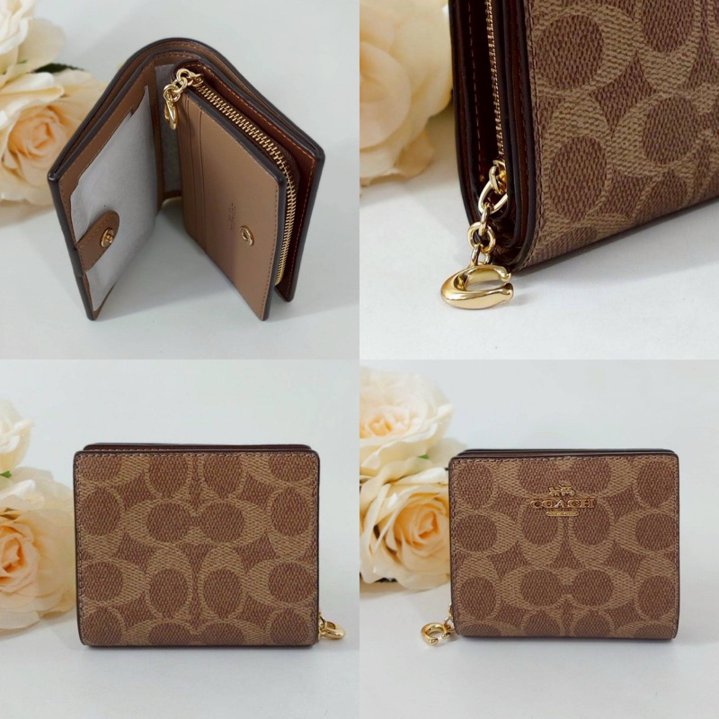 🎀(สด-ผ่อน) CW789 Snap Wallet In Signature