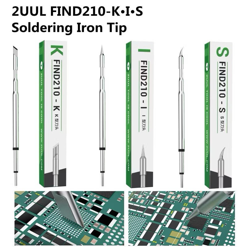 2uul C210-K/I/IS ปลายหัวแร้งสําหรับการซ่อมโทรศัพท์