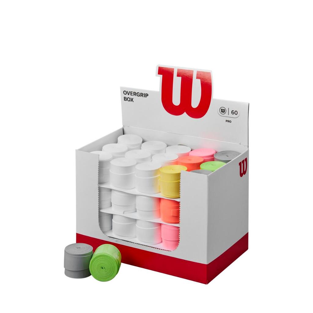 Wilson PRO OVERGRIP 60 Pack ASSORTED 6 COLORS WR8438101001 Official Store