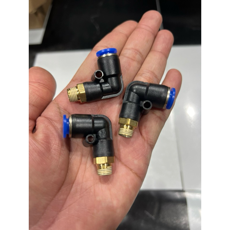 ส่งฟรีสุดคุ้มหัวฟิตติ้ง หัวต่อสายระบาย ข้อต่อทองเหลืองแท้ ใส่ท่อขนาด5x8 1ชุดมี3หัว ขายส่งร้านค้าช่าง