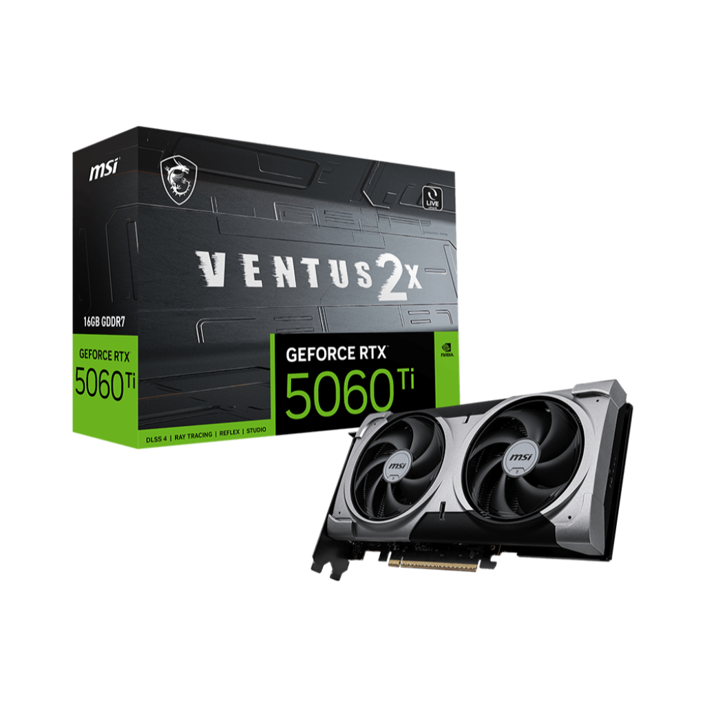 MSI GeForce RTX 5060 Ti 16G VENTUS 2X OC PLUS	RTX5060TI16GVENTUS