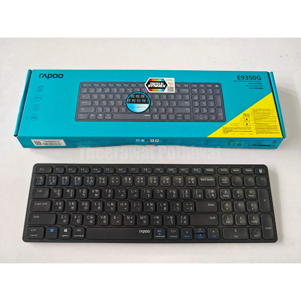 [มือสอง] คีย์บอร์ดไร้สาย Rapoo E9350G / Bluetooth 5.0 / Wireless 2.4G