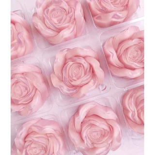 🌸 พิมพ์วุ้นซิลิโคนลายดอกไม้พรีเมียม – ขนาด 5 ซม. 🌸 ลายสวยคมชัด กุหลาบจีบ