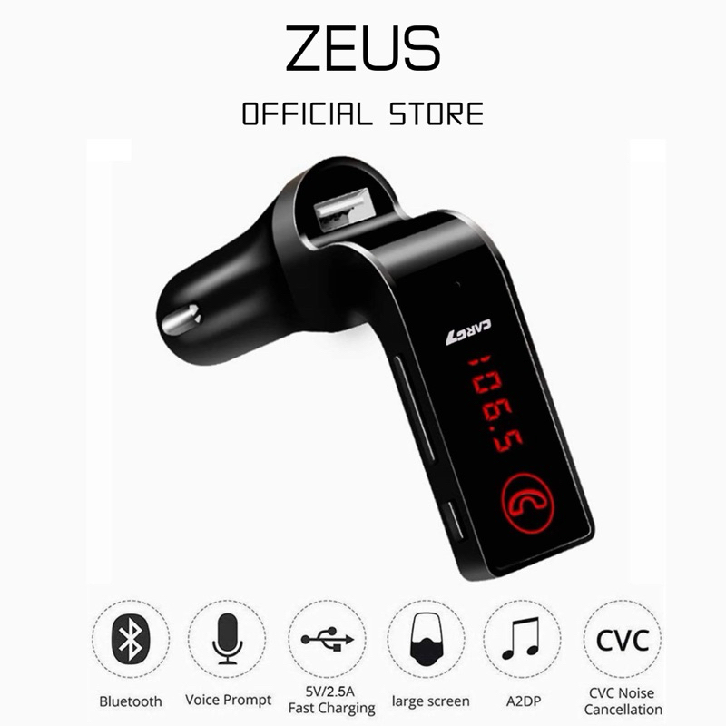 G7 Kit bluetooth อุปกรณ์ติดรถยนต์ FM Transmitter Car Charger บลูทูธติดรถยนต์
