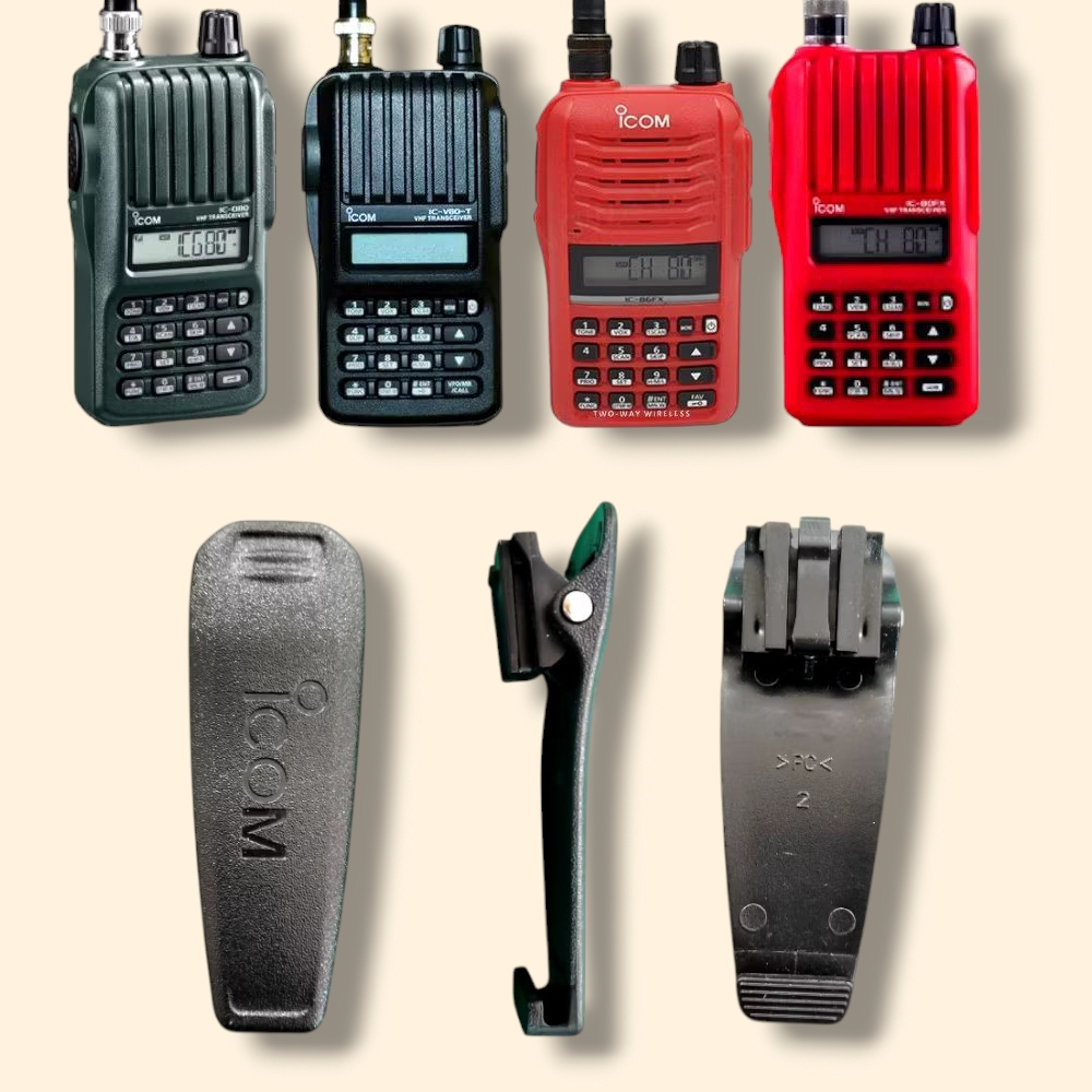 (ร้านค้าในไทย) กิ๊บหนีบวิทยุสื่อสาร(ใหม่) I COM 80FX,V80,G80,G86,V86,86FX