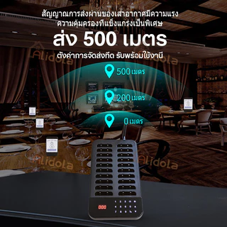 เครื่องเรียกคิวไร้สาย 10-20คิว ระบบเรียกคิว เพจเจอร์เรียกคิว แตัวเรียกคิว 500เมตรเครื่องเรียกคิวไร้สา รับคิว บบไร้สายt
