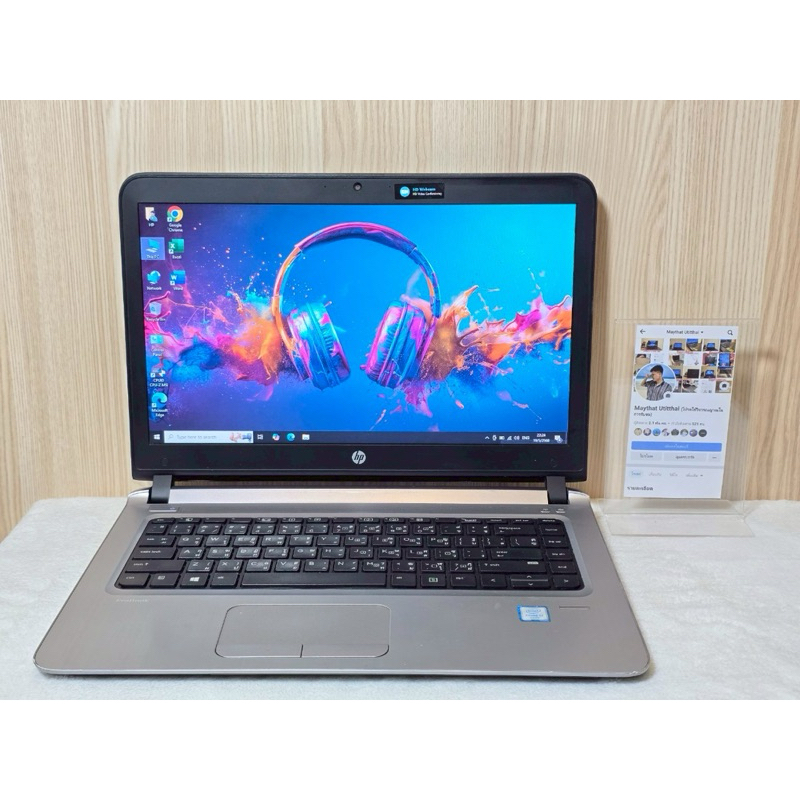 Notebook HP ProBook 440 G4 💻CPU​: intel core i7-6500U 2c4t แบตเก็บไฟ โน๊ตบุ๊คมือสองพร้อมใช้งาน