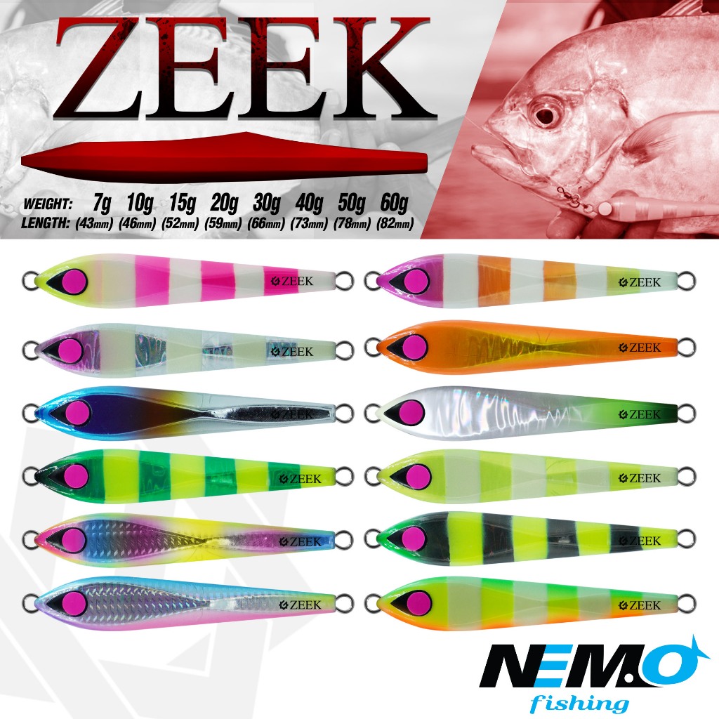 เหยื่อจิ๊ก รุ่น Zeek By Underground LF - 7/10/15/20/30/40/50/60 g.