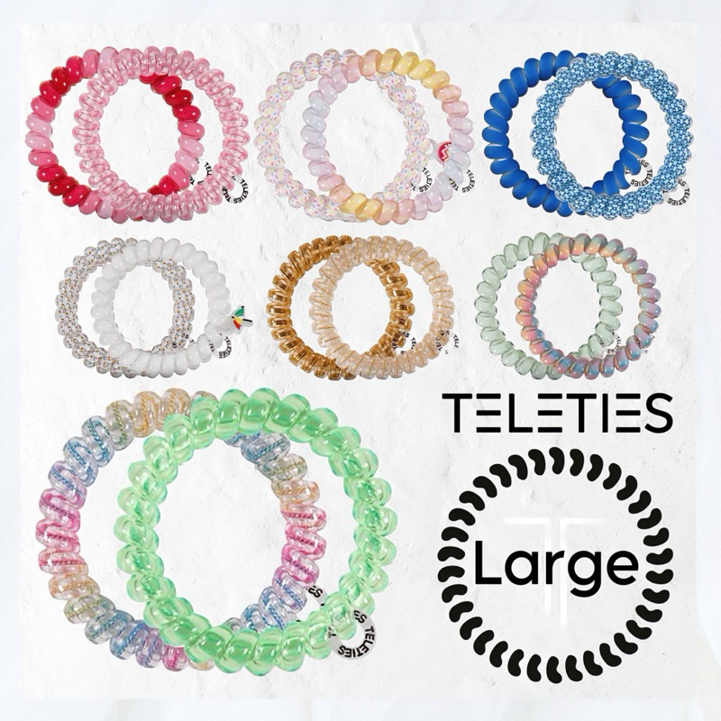 พร้อมส่ง🎉 TELETIES ยางรัดผม HAIR TIES Large (ไซส์ L) นำเข้าจาก อเมริกา แท้100%🇺🇸