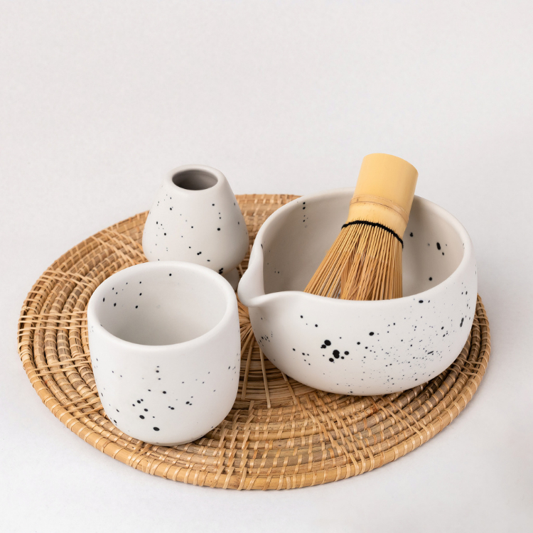 🔥ส่งฟรี🔥Premium Matcha Box Set ชุดชงชาเซรามิค อุปกรณ์ชงมัทฉะ  อุปกรณ์ชงชาเขียว แปรงชงชาไม้ไผ่ ของขวัญ หม้อชงชา แปรงชงชา - รูปที่ 7