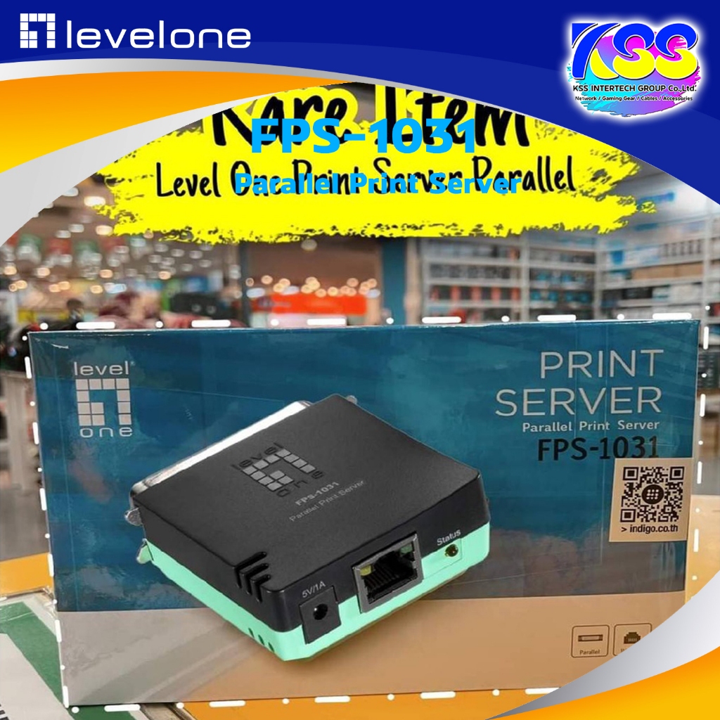 Levelone fps-1031 print server parallel port ปริ้นเซิร์ฟเวอร์ หัวพาราเรล