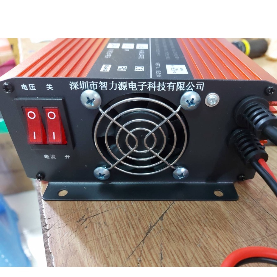 เครื่องชาร์จแบตเตอรี่ลิเธียม 12v 24v 48v 72v และ 96v ด้วยไฟบ้าน AC 220v(สายแบตเตอรี่ต้องต่อไฟ + – ให้ครบไฟถึงจะจ่ายออก) ราคา ถูกที่สุด ดีลบีเคเค แกลเลอรีภาพที่ 4