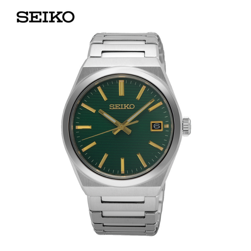 SEIKO Quartz นาฬิกาข้อมือ (ไซโก) รุ่น SUR601P ขนาด 38.9 mm สีเขียว
