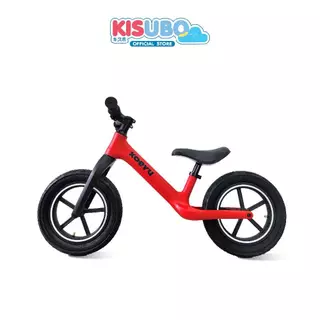KISUBO จักรยานทรงตัว 12นิ้ว Kids Balance Bike โครงเหล็ก ล้ออะลูมิเนียม เติมลม ปรับเบาะได้