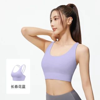 เสื้อบราโยคะ SportBra สปอร์ตบราออกกำลังกาย สายเดี่ยวไขว้หลังตะข่ายหลัง ทรงใหม่สวยใส่สบายทรงสวย บราเย็บติด JYMN069