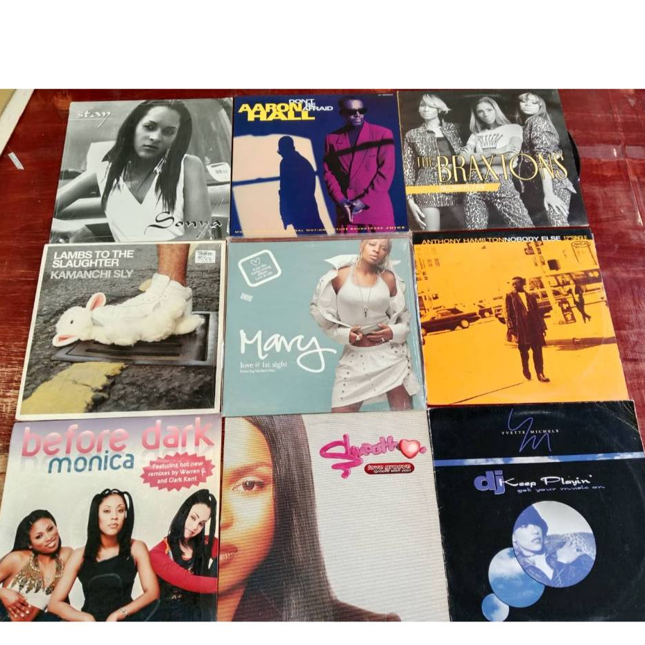 แผ่นเสียง Sounds Vinyl Records Hot-rare LP ขนาด 12 นิ้ว 10 แผ่น