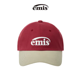 EMIS -NEW LOGO MIX BALL CAP(RENEWAL)(BEIGE/BLACK,BEIGE/BLUE,BEIGE/BROWN ,BEIGE/GREEN,BEIGE/NAVY ,BEIGE/RED ,BEIGE/WINE)