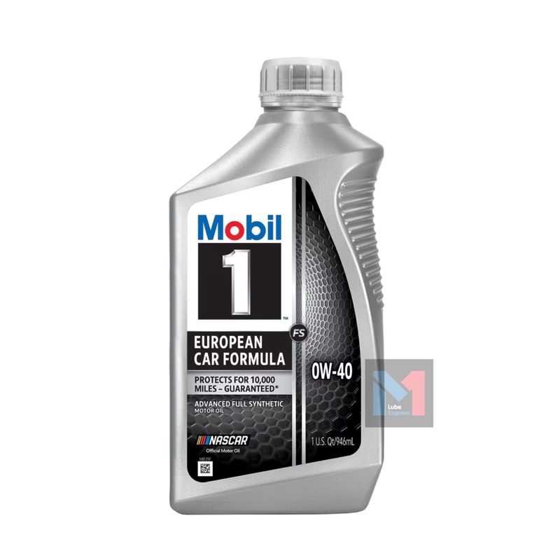 น้ำมันเครื่องสังเคราะห์แท้ Mobil1 0W-40 FS European Car Formula