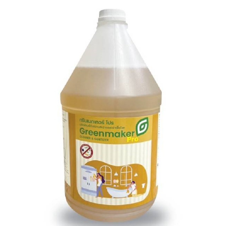 น้ำยาทำความสะอาดและฆ่าเชื้อแบคทีเรีย กรีนเมกเกอร์ โปร 3.8 ลิตร