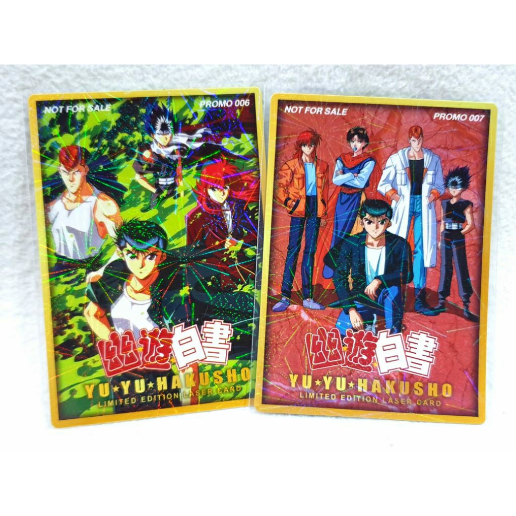 (PC 06 07) Promo Card ยูยูฮาคุโช YuYu Hakusho เลเซอร์ลายพลุ อนิเมท Animate