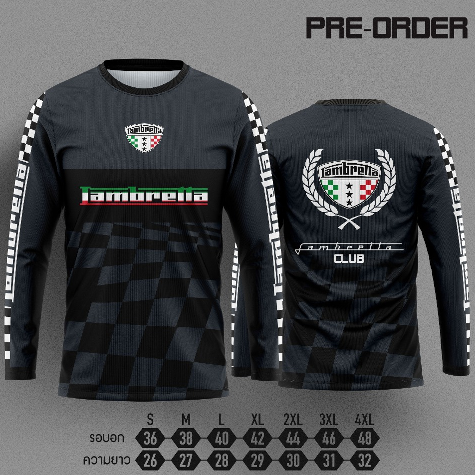 เสื้อแขนยาว Lambretta  HB JERSEY ของใหม่ พร้อมส่ง