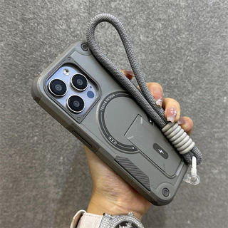 ✅COD✅Case เคส iPhone 17 11 13 15 16 14 12 Pro Max เคสไอโฟน11 Armor เคสโทรศัพท์แม่เหล็กชาร์จไร้สายพร้อมขาตั้งกันกระแทก