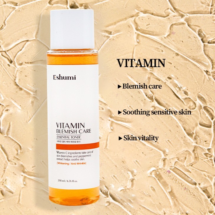 (ลด 57% + ส่งฟรี) Eshumi Vitamin Blemish Care Essential Toner 200 ml. – โทนเนอร์สูตรวิตามิน ราคา ถูกที่สุด ดีลบีเคเค แกลเลอรีภาพที่ 3