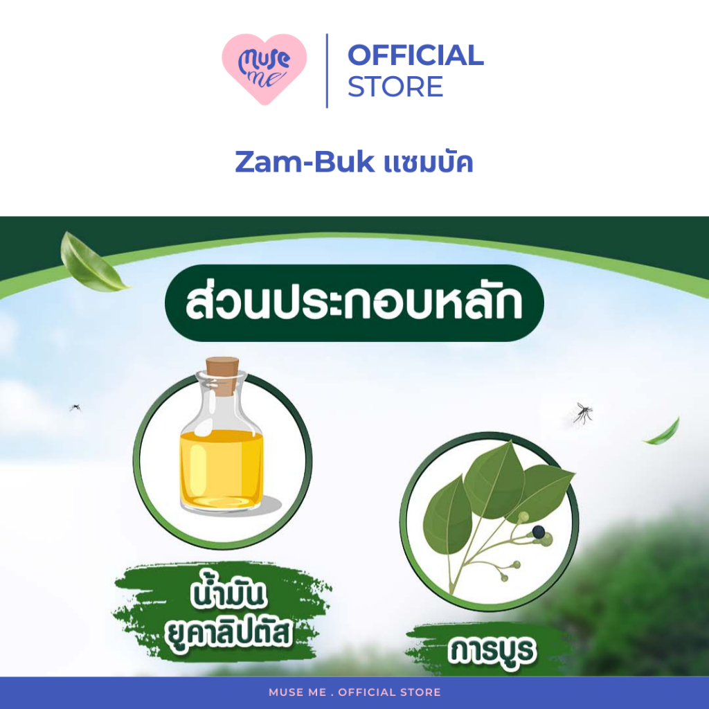 Zambuk แซมบัค (จำนวน 1 ตลับ) ยาหม่องชนิดขี้ผึ้ง ขนาด 8 รูปที่ 4