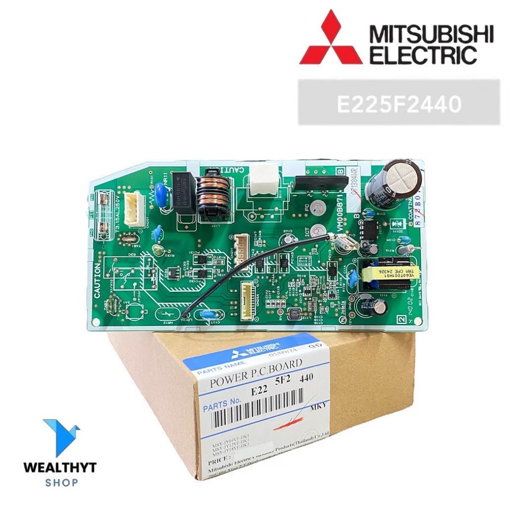 E225F2440 แผงวงจรแอร์ Mitsubishi Electric แผงบอร์ดแอร์มิตซูบิชิ บอร์ดคอยล์เย็น รุ่น MSY-KY09, KY13, 