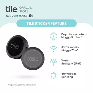 Tile Sticker 2022 | ตัวติดตามของหายขนาดจิ๋ว Bluetooth Tracker สำหรับรีโมท แว่นตา สัตว์เลี้ยง | ติดแน่น ใช้กับแอปมือถือ
